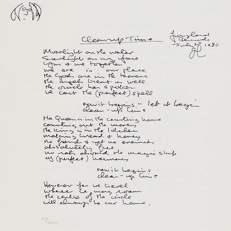 John Lennon - Julia Limited Edition Hand Written Lyrics at 1stDibs  john  lennon handwritten lyrics, lyrics julia the beatles, julia john lennon  lyrics