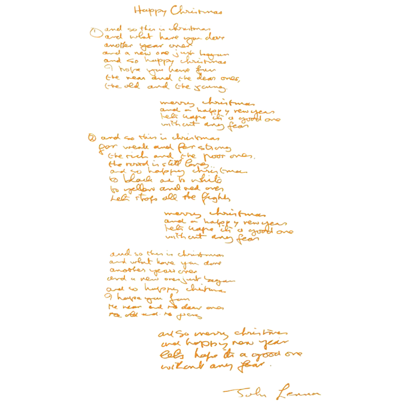 John Lennon Lyrics - 25 For Sale on 1stDibs  john lennon titel 25  besedilo, lyrics for sale, john lennon art for sale