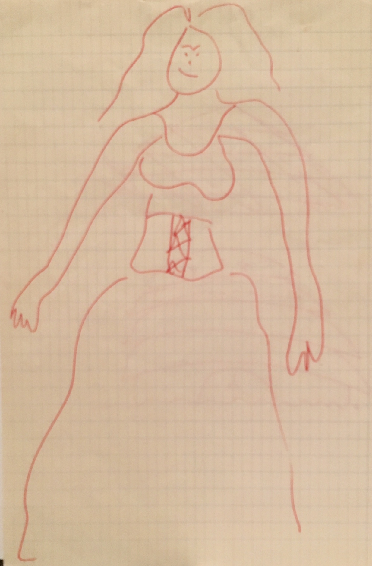 John Lennon drawing of woman